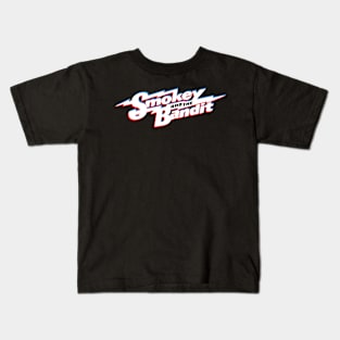 Smokey And The Bandit Glitch Design Kids T-Shirt